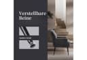 Intimate WM Heart Sessel Einzelsessel Retro Fernsehsessel mit Metallbeinen Teddystoff Loungesessel Bild 3