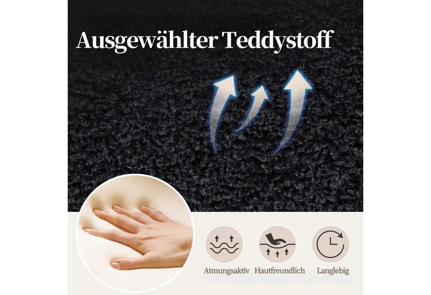 Intimate WM Heart Bürostuhl Schwarz Ohne Armlehnen Drehstuhl mit Rollen - Bild 5