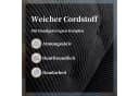 IWMH Chefsessel Dick Schwarz Cordstoff Höhenverstellbar mit Rollen Bild 4
