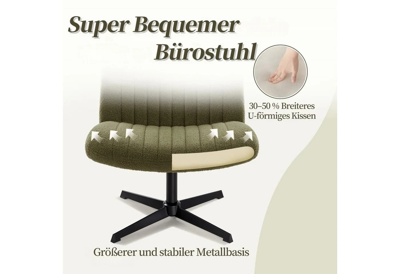 Intimate WM Heart Bürostuhl Ohne Armlehnen Ergonomischer Schreibtischstuhl - Bild 3