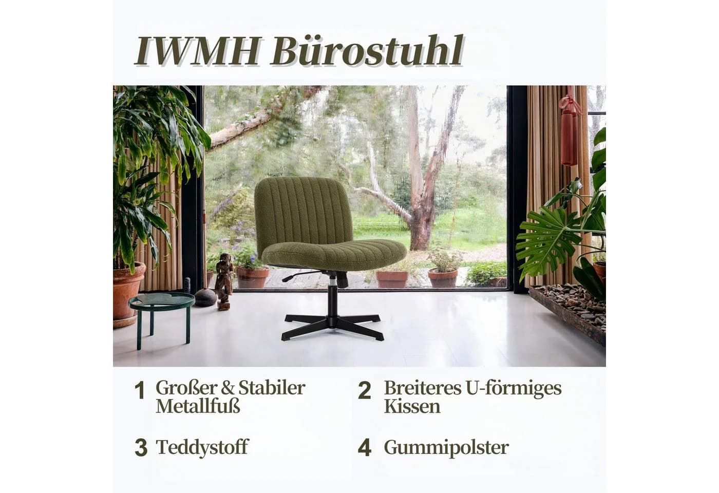 Intimate WM Heart Bürostuhl Ohne Armlehnen Ergonomischer Schreibtischstuhl - Bild 5