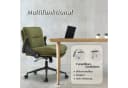 IWMH Bürostuhl mit klappbaren Armlehnen, höhenverstellbar, grün Bild 3