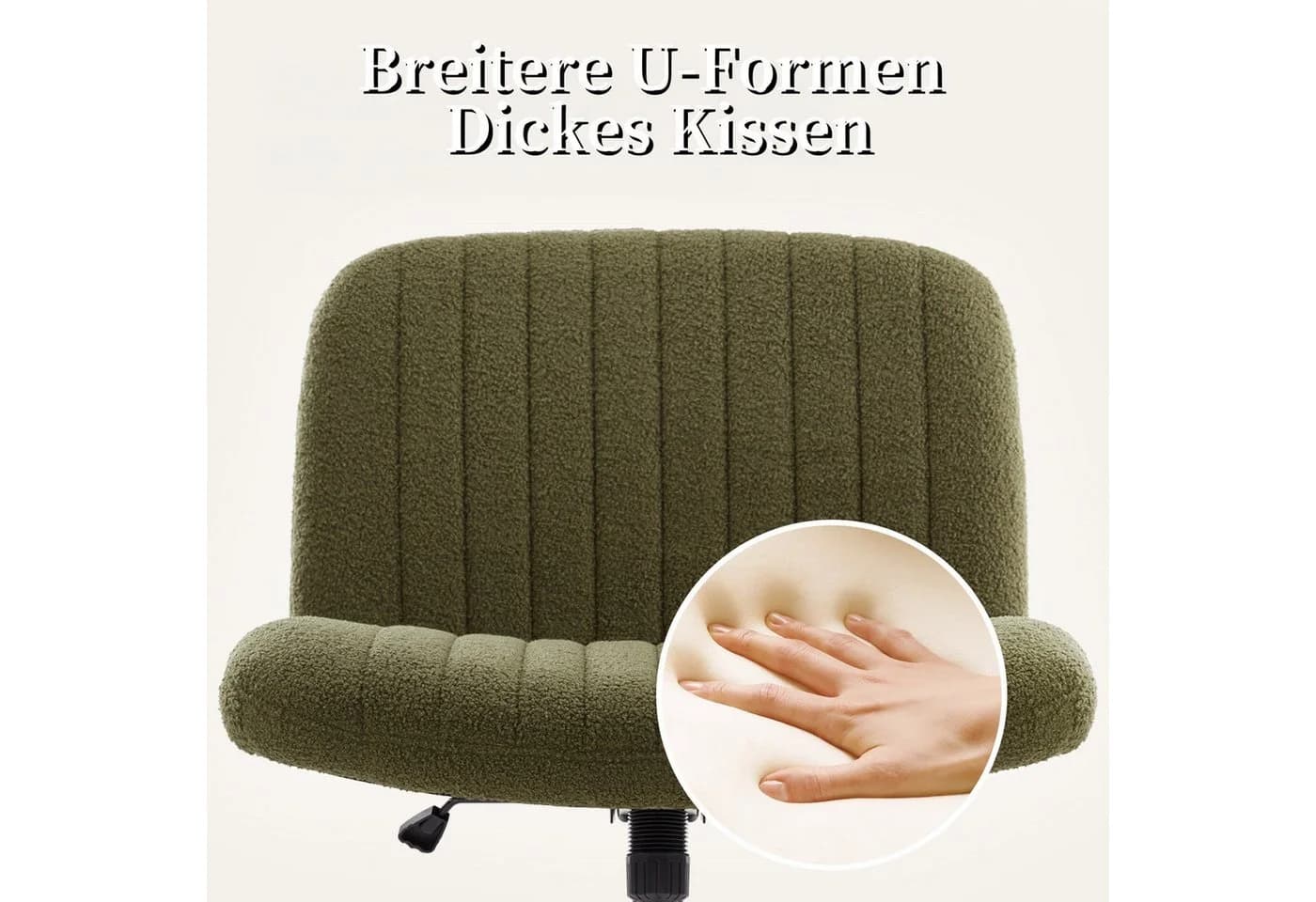 Intimate WM Heart Bürostuhl Grün Ohne Armlehnen Mit Rollen - Bild 4