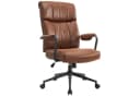 IWMH Bürostuhl Ergonomischer Chefsessel Retro PU-Leder Drehstuhl Bild 2