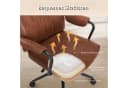 IWMH Bürostuhl Ergonomischer Chefsessel Retro PU-Leder Drehstuhl Bild 3