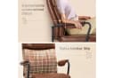 IWMH Bürostuhl Ergonomischer Chefsessel Retro PU-Leder Drehstuhl Bild 5