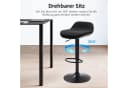 IWMH Drehhocker Höhenverstellbar Bürohocker Schwarz Bild 1