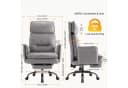 IWMH Bürostuhl Ergonomisch PU-Leder Chefsessel Bild 5