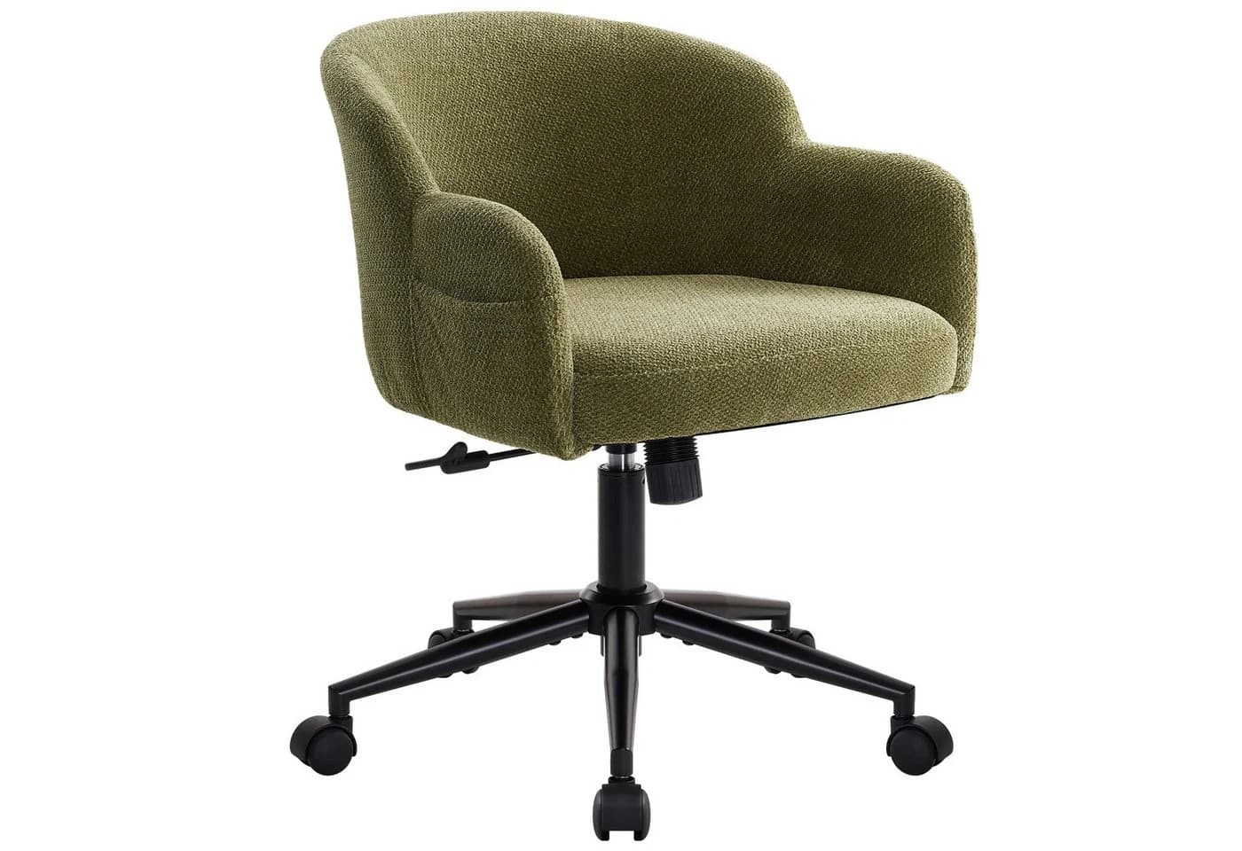 IWMH Bürostuhl Grün Höhenverstellbar mit Armlehnen Drehstuhl - Bild 2