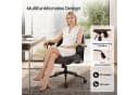 IWMH Bürostuhl Drehstuhl Schwarz Ergonomisch mit abnehmbaren Armlehnen Bild 1