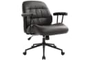 IWMH Bürostuhl Drehstuhl Schwarz Ergonomisch mit abnehmbaren Armlehnen Bild 2