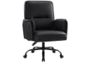 IWMH Chefsessel Ergonomisch PU-Leder Schwarz Höhenverstellbar Bild 2
