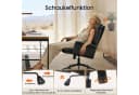 IWMH Chefsessel Ergonomisch Bürostuhl Schwarz Kunstleder Bild 1