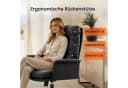IWMH Chefsessel Ergonomisch Bürostuhl Schwarz Kunstleder Bild 3