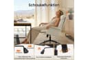IWMH Chefsessel Ergonomisch Bürostuhl Beige Kunstleder Bild 1