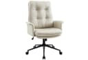 IWMH Chefsessel Ergonomisch Bürostuhl Beige Kunstleder Bild 2