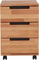 TaBoLe Möbel Rollcontainer Ema 3 Schubladen Kernbuche Massivholz geölt Bild 1