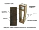 Dekoleidenschaft Bodenwindlicht Wood 2er-Set Rustikal Holz Glas Bild 1