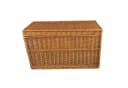 natuleo by pokuc Truhe aus Weide mit Decke braun Bild 1