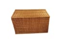 natuleo by pokuc Truhe aus Weide mit Decke braun Bild 3