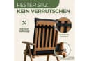 Petsation Hochlehnerauflage Florence Anthrazit mit Schaumstoffpolster Bild 3
