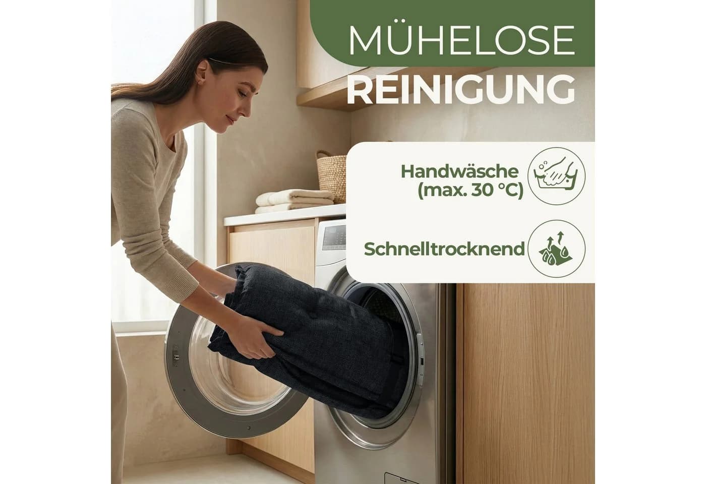 Petsation Hochlehnerauflage Florence Anthrazit mit Schaumstoffpolster - Bild 5