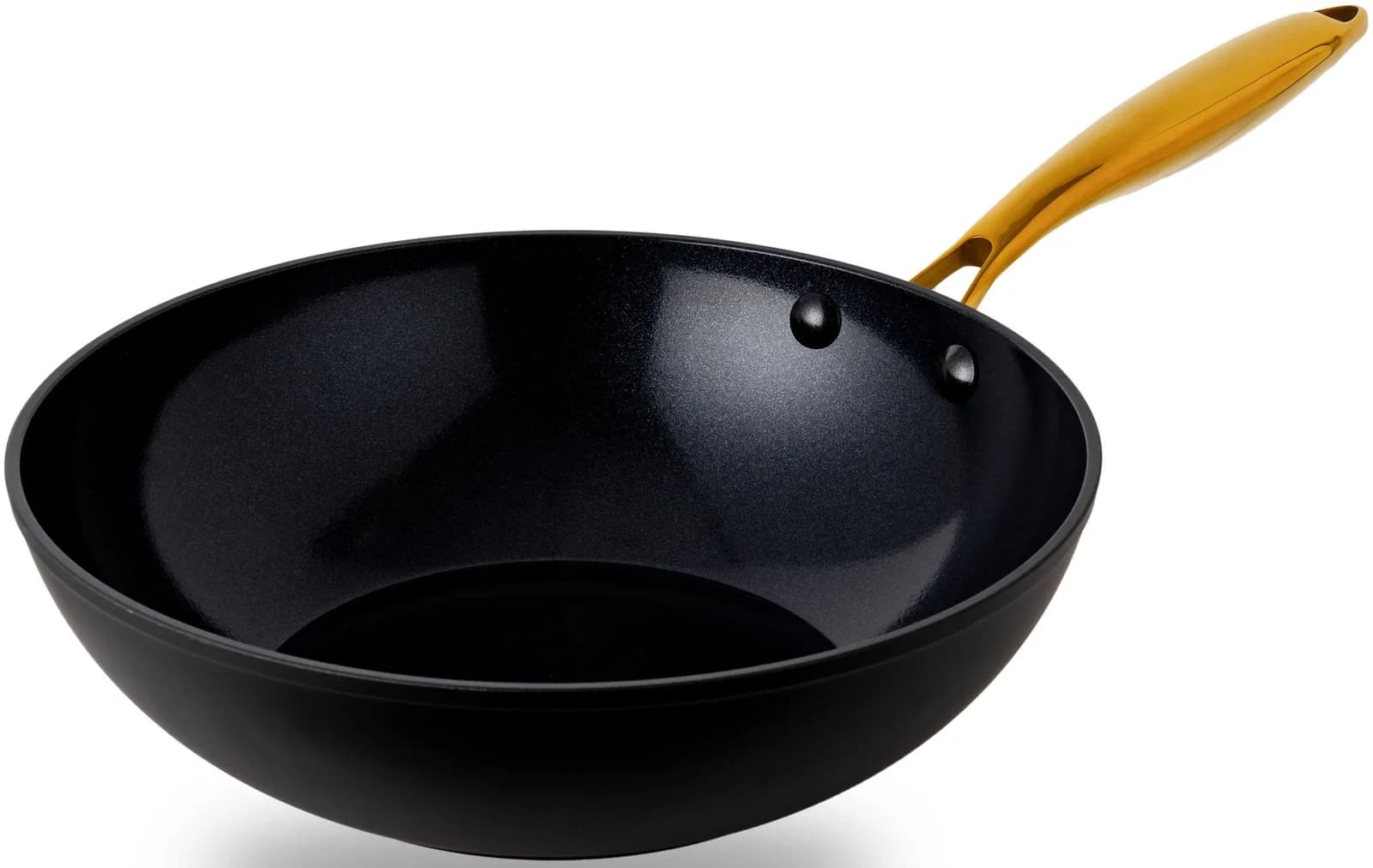 HENSSLERS Wok Schwarz Keramik Antihaft 28cm Induktion
