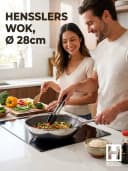 Wok HENSSLERS 28cm Silber - Antihaft, Induktion, 3-Schicht Bild 3