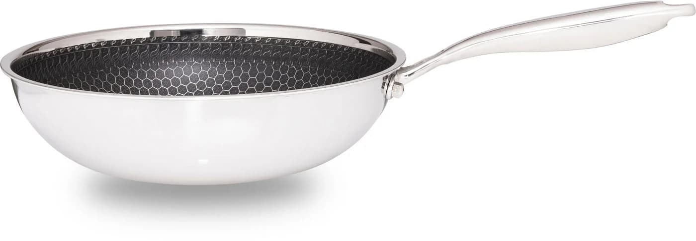 Wok HENSSLERS 28cm Silber - Antihaft, Induktion, 3-Schicht - Bild 5