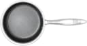 HENSSLERS Kasserolle Edelstahl 18 cm 2,2 Liter Wabenstruktur Induktion Bild 1