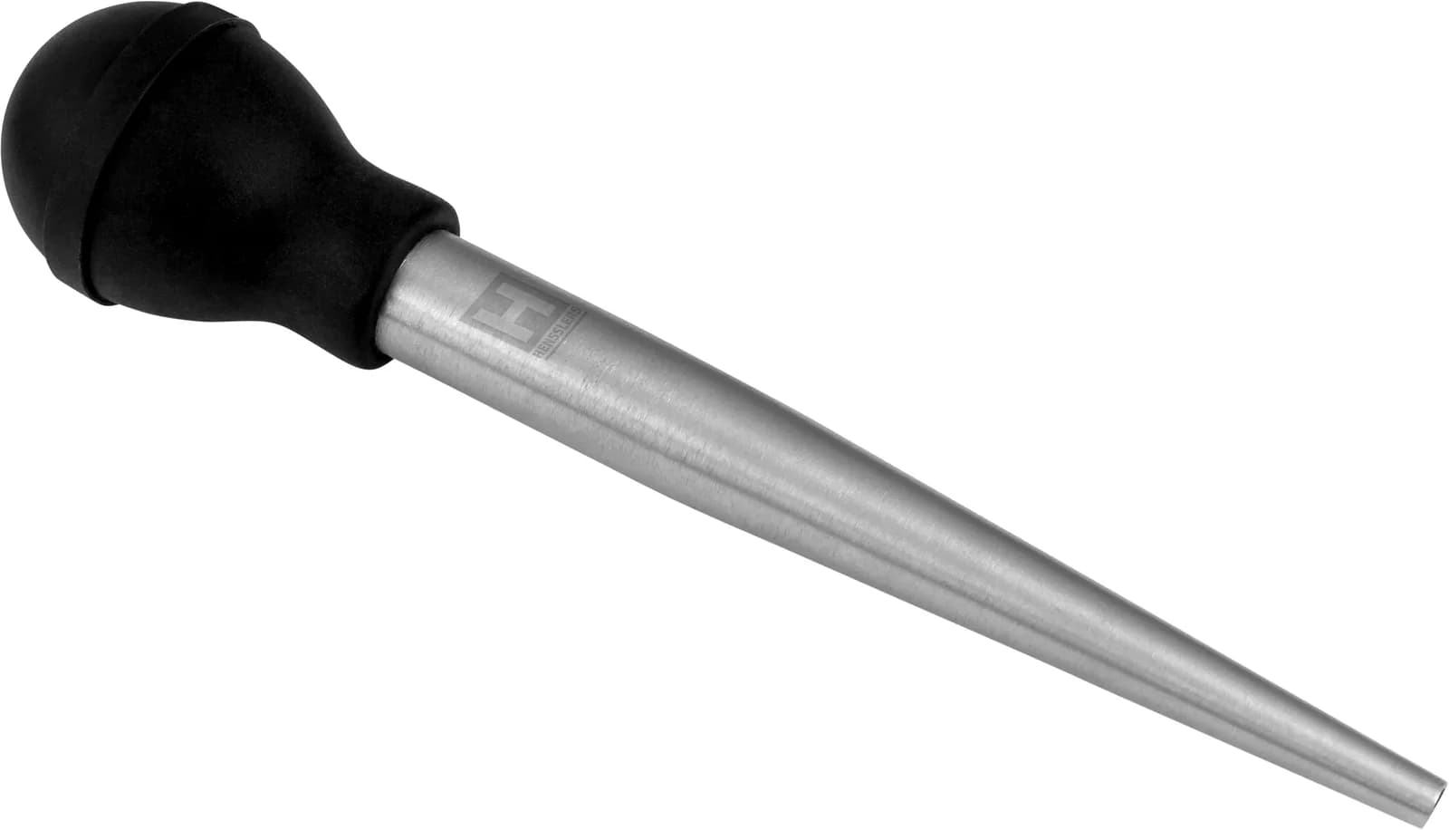 HENSSLERS Bratenspritze inkl. Bürste & Aufsätze Silber Edelstahl