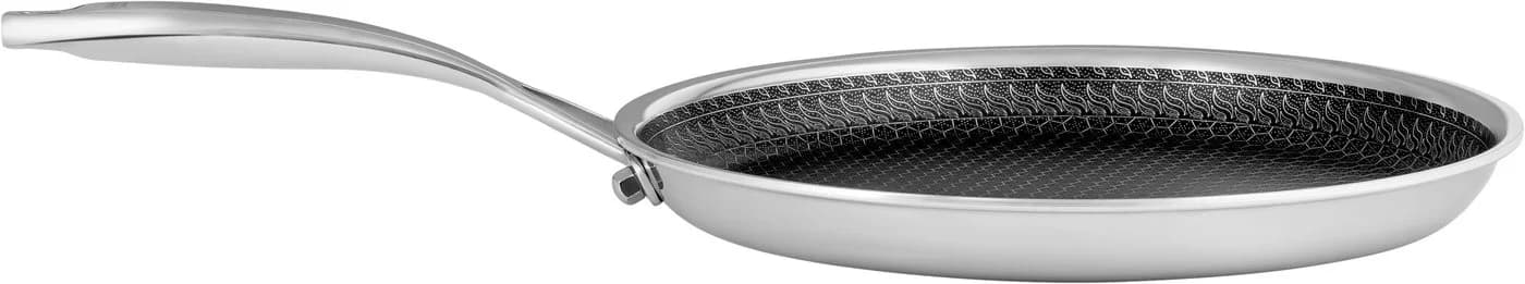 HENSSLERS Crêpepfanne 26 cm Edelstahl mit Wabenstruktur