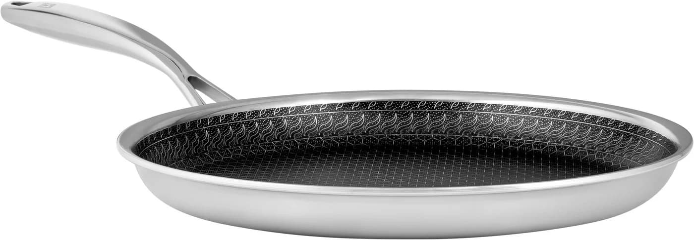 HENSSLERS Crêpepfanne 26 cm Edelstahl mit Wabenstruktur - Bild 2