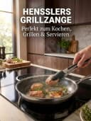HENSSLERS Premium Wok 28 cm Edelstahl mit Grillzange Bild 4