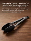 HENSSLERS Premium Wok 28 cm Edelstahl mit Grillzange Bild 5