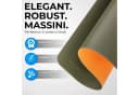 Massini Mauspad XXL Schreibtischunterlage Kunstleder Grün/Orange Bild 1