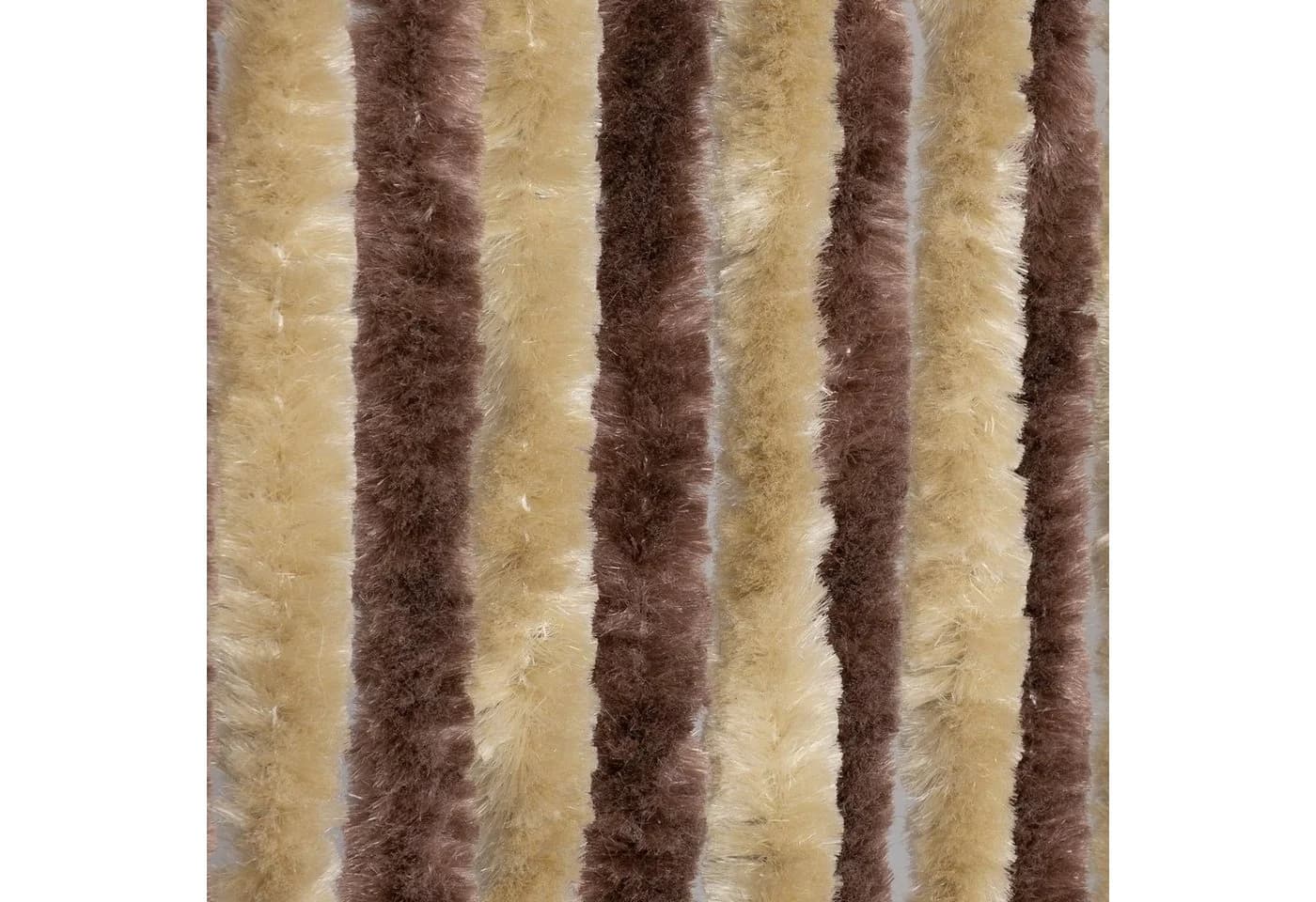 Moritz Türvorhang Flauschvorhang Braun Beige Hakenaufhängung - Bild 2