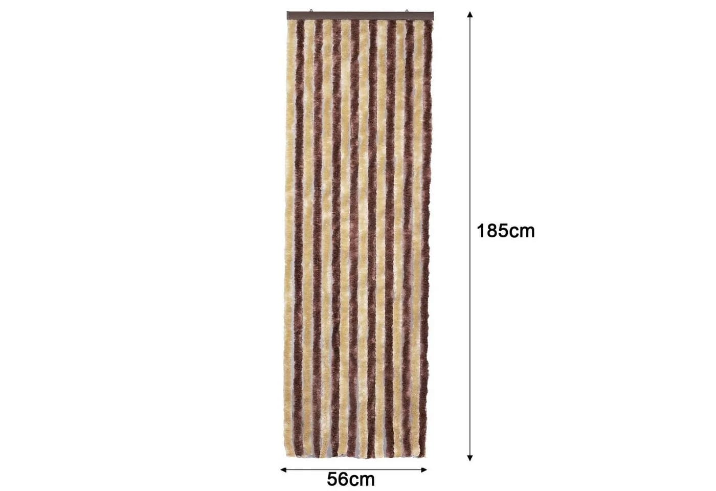 Moritz Türvorhang Flauschvorhang Braun Beige Hakenaufhängung - Bild 3