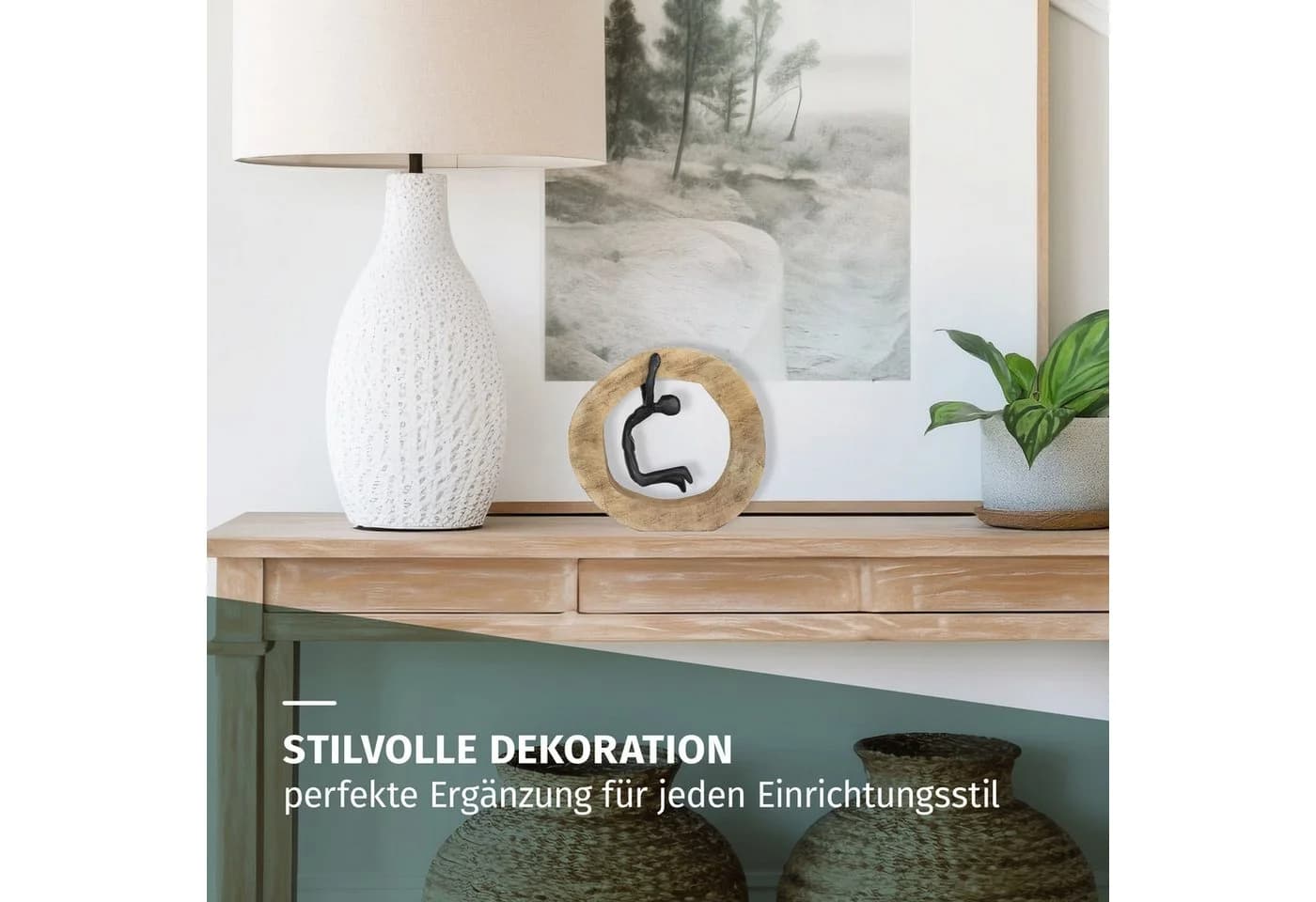 Moritz Skulptur Nicht aufgeben Holz Tischdeko Fensterdeko Wanddeko Holzdeko Weihnachtsdeko - Bild 5