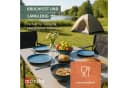 Moritz Geschirr-Set Camping Stone Blue 16-tlg. Melamin & Polycarbonat Bild 3