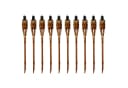 Moritz 10x Gartenfackel deluxe 60 cm dunkelbraun Bambus Bild 2