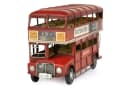 Moritz Dekofigur Doppeldecker Bus England rot Blech Bild 4