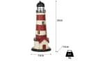 Moritz Spardose Blech Leuchtturm Rot Weiß Retro Bild 3