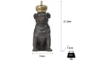 Moritz Dekofigur Mops-Hund mit Krone aus Polyresin Modern Bild 3