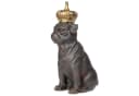 Moritz Dekofigur Mops-Hund mit Krone aus Polyresin Modern Bild 4