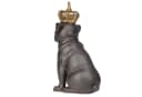 Moritz Dekofigur Mops-Hund mit Krone aus Polyresin Modern Bild 5