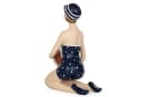 Moritz Deko-Figur Badenixe im Badeanzug mit Wasserball sitzend Maritime Deko Bild 5