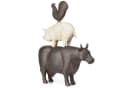 Moritz Dekofigur Geometrische Tierfigur aus Polyresin Modern Bild 2