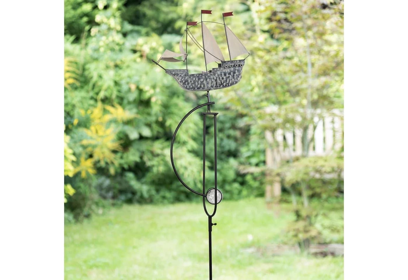 Moritz Gartenstecker Windspiel Segelschiff Metall