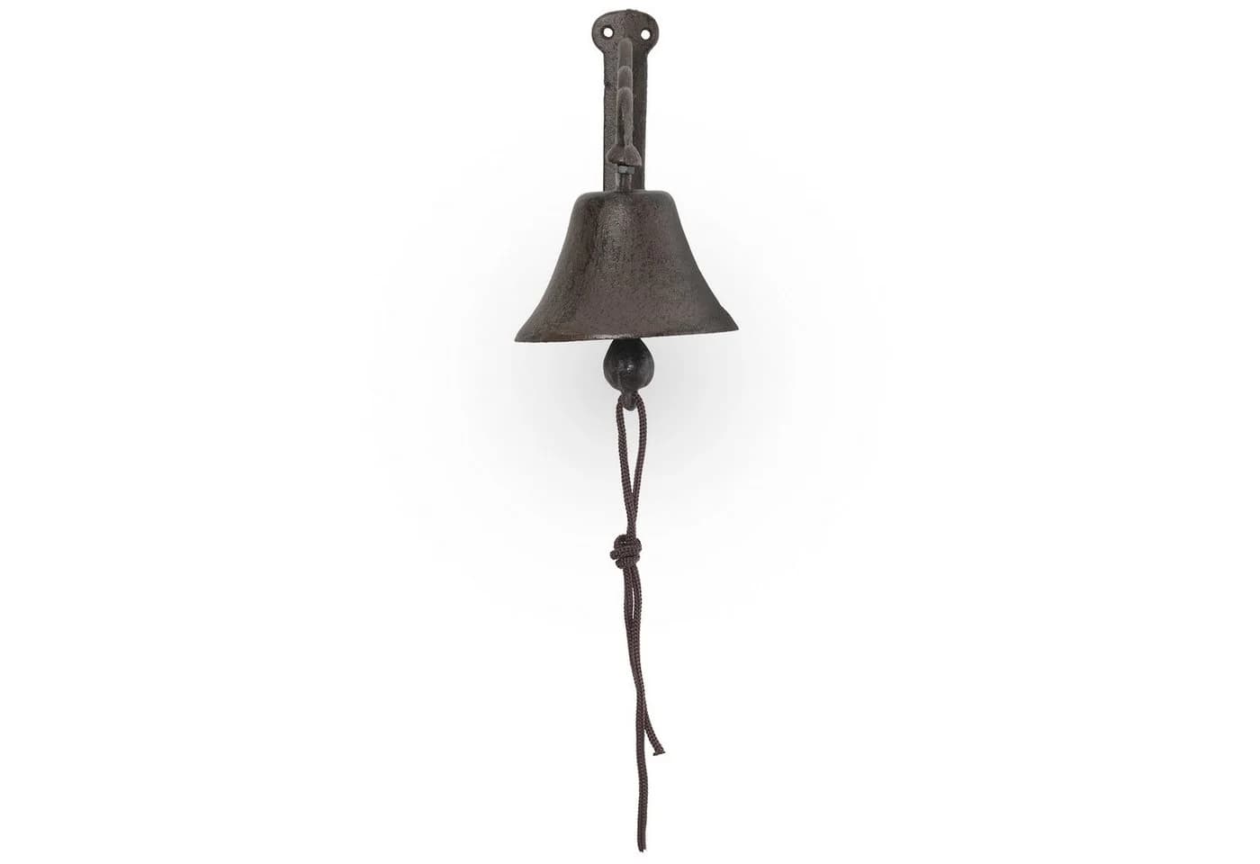 Moritz Hausglocke Verzierung Geschnörkel Braun Gusseisen - Bild 4